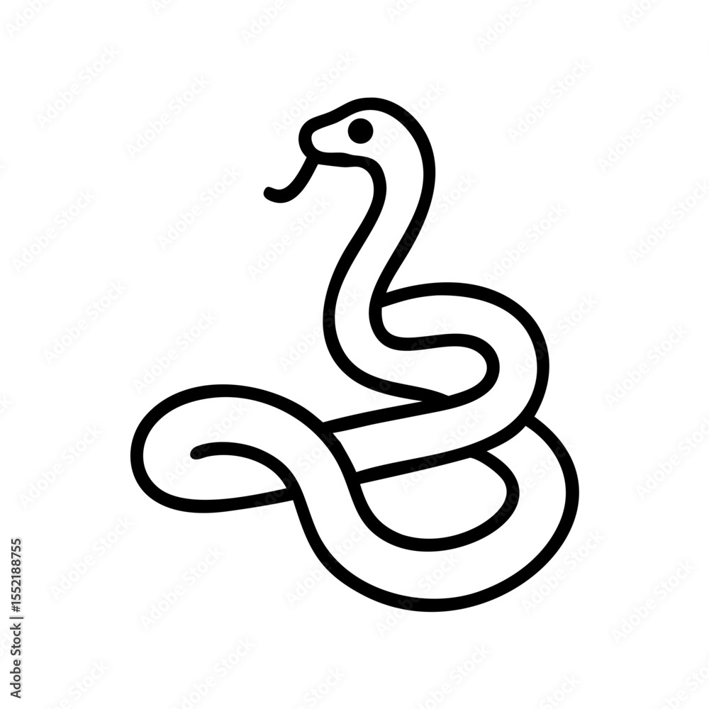 Fototapeta premium snake vector illustration