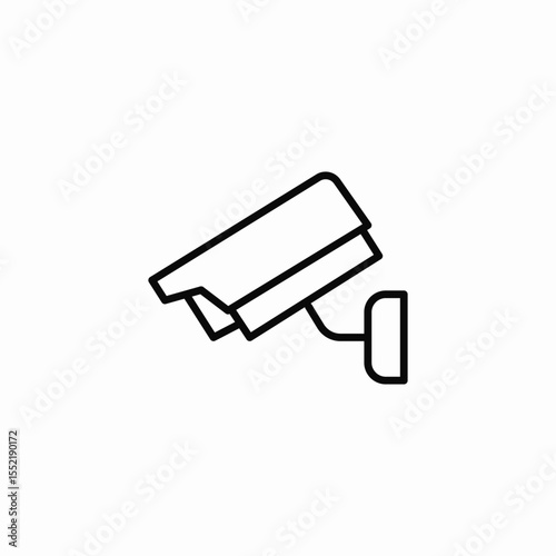 camera surveillance icon sign vector