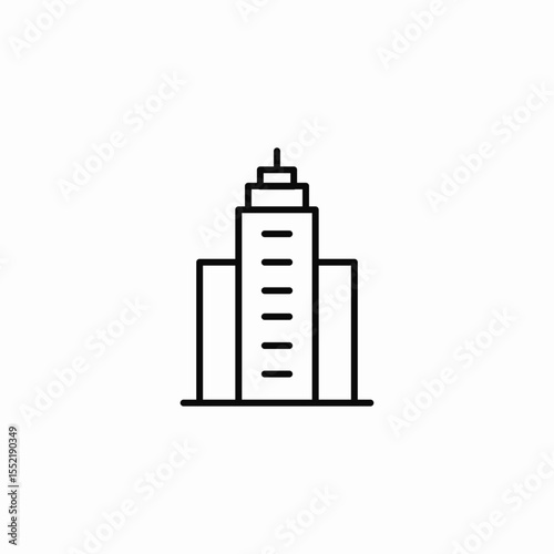 city skyscraper icon sign vector