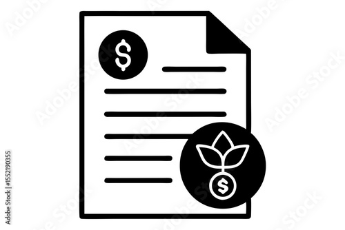 Eco-Friendly Invoice Template with Carbon Tax Line & Green Payment Badges – Sustainable Business