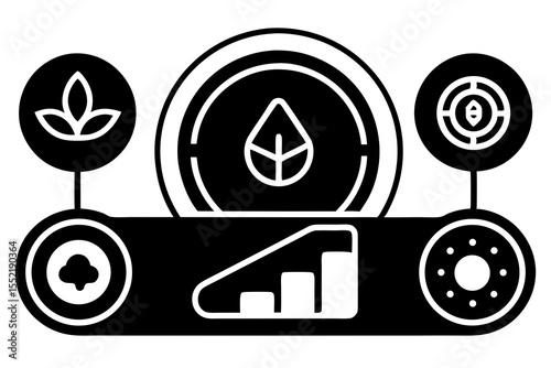 Futuristic Cryptocurrency Dashboard for Carbon Credit Trading with Eco-Coins & Blockchain Leaf Nodes