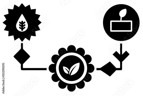 Step-by-Step Eco-Payment Process Vector Infographic – Sustainable Transaction Guide with Trust Badges