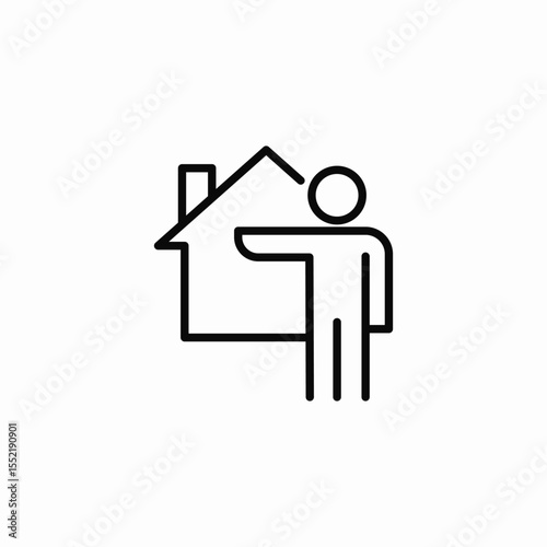 housing services icon sign vector