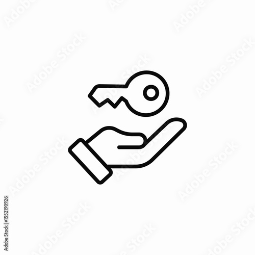 key safety icon sign vector