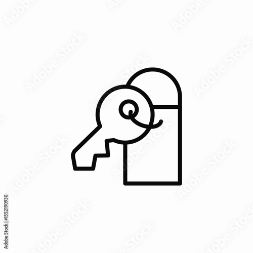 key tag icon sign vector