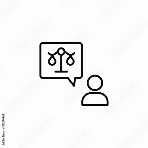 law services icon sign vector