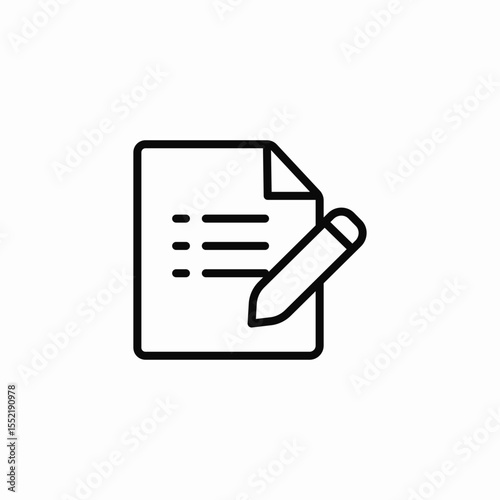 list document icon sign vector