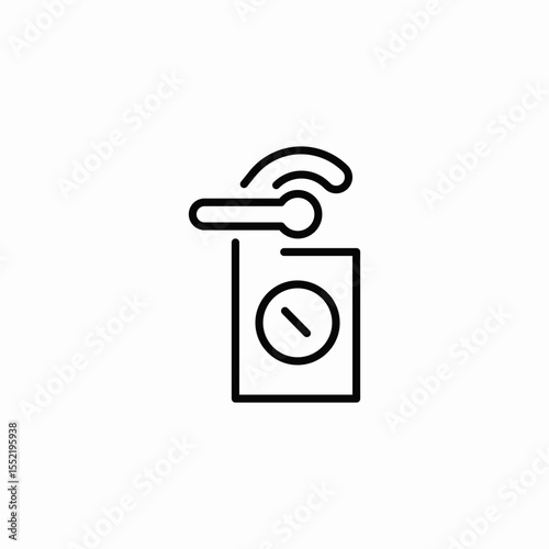 knob hang icon sign vector