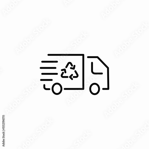 recycling service icon sign vector