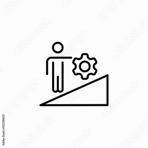 system statistics icon sign vector