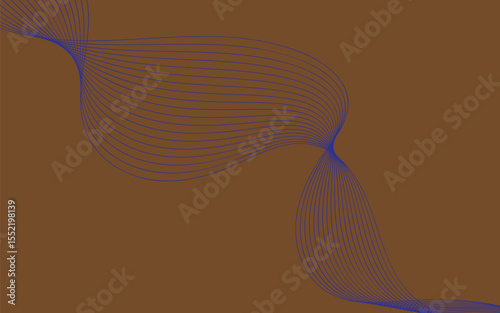 Abstract vector illustration featuring a dynamic blue wave pattern with flowing lines, creating a futuristic digital backdrop