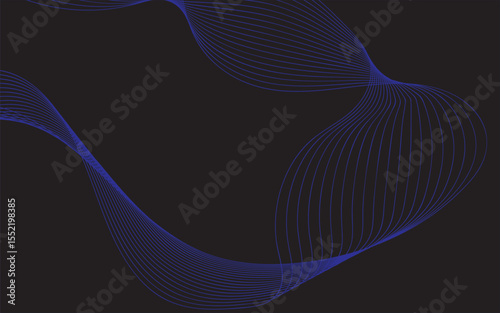 Abstract blue wave design with flowing lines and digital texture