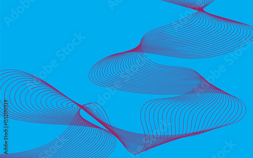 Abstract blue wave design with flowing lines and digital texture