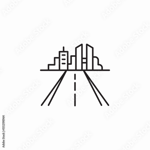 highway road icon sign vector