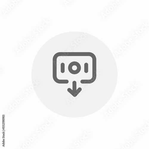income money icon sign vector