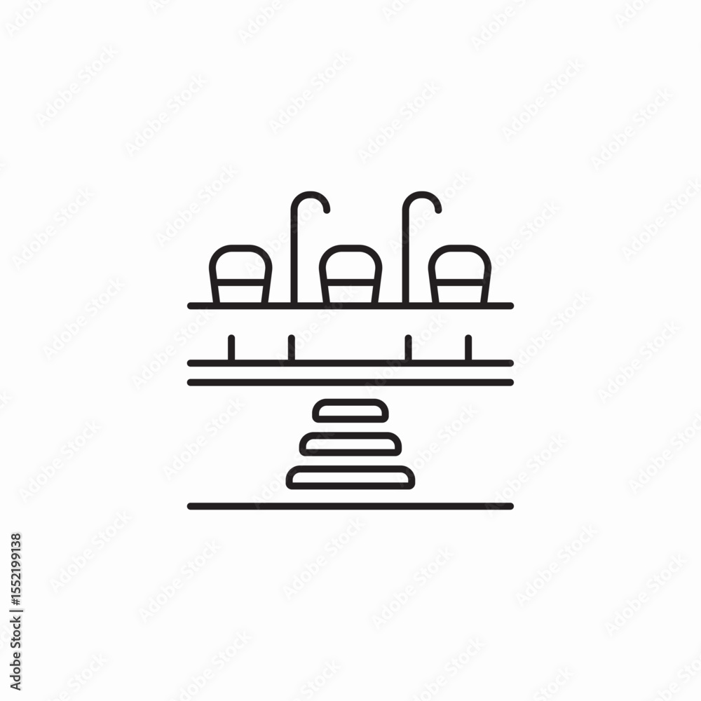 Fototapeta premium pedestrian cross icon sign vector