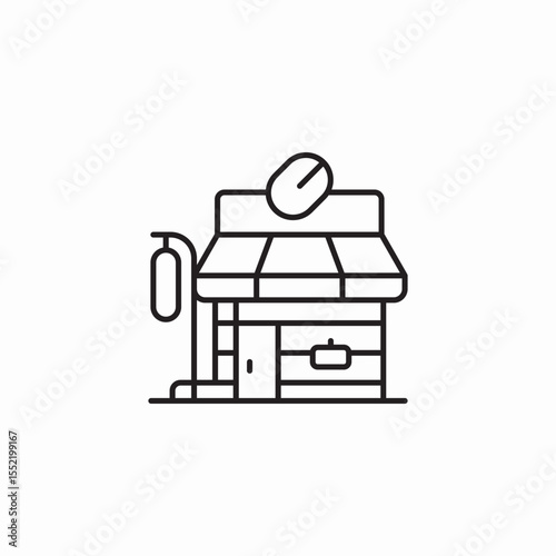 pharmacy store icon sign vector