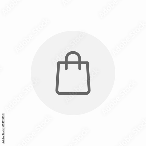 shopping bag icon sign vector