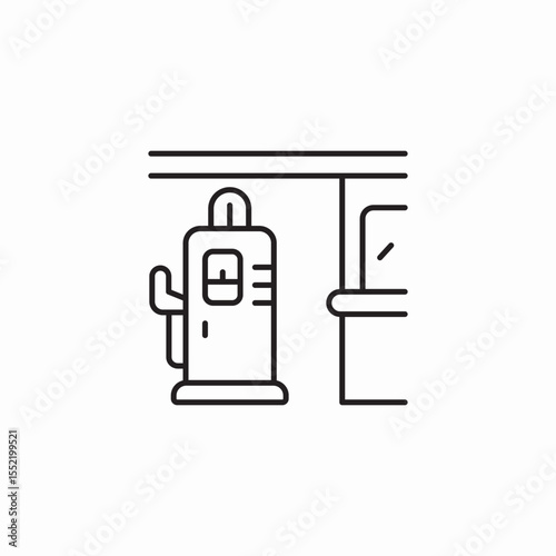 traffic barrier gate icon sign vector