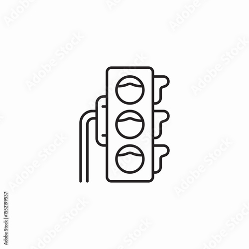 traffic light icon sign vector