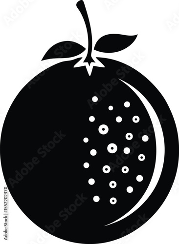 Juicy Orange Fruit A Vector Illustration of a Fresh Citrus