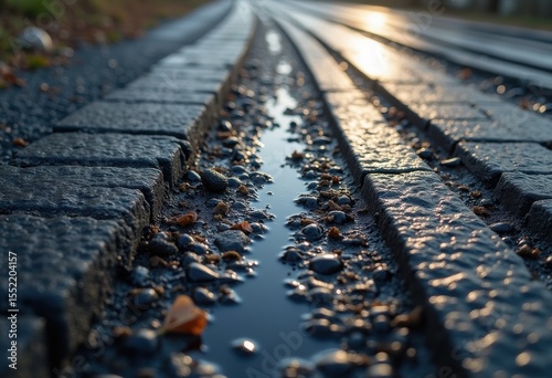 close detailed asphalt texture tire tracks grime urban surface, highway, concrete, marking, pavement, rubber, scuff, worn, ground, urbanization, terrain
