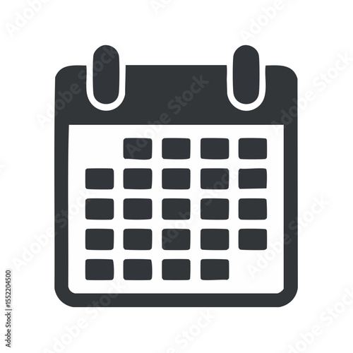 Calendar Icon Illustration Reminder Schedule Appointment Date Time Planning Event Business