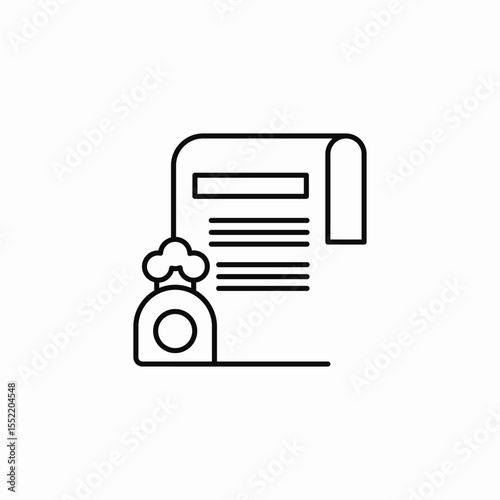 agreement document icon sign vector