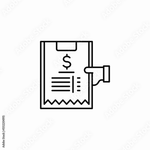 finances list icon sign vector
