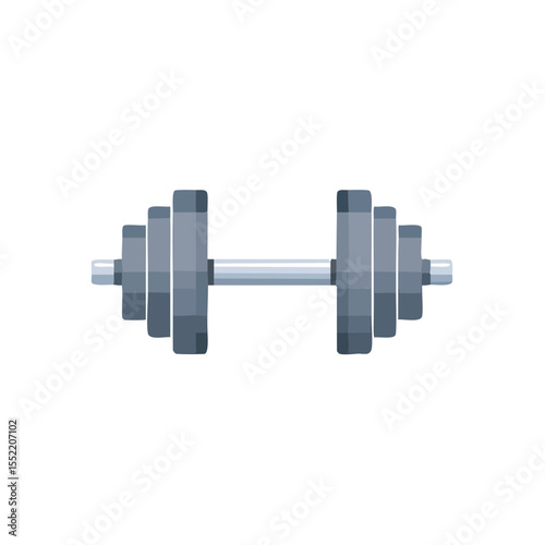 Pixelated Dumbbell for Strength Training and Weightlifting Fitness Icon, Exercise Equipment