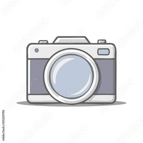 Isolated Digital Camera Icon Illustration for Photographer or Videographer Equipment