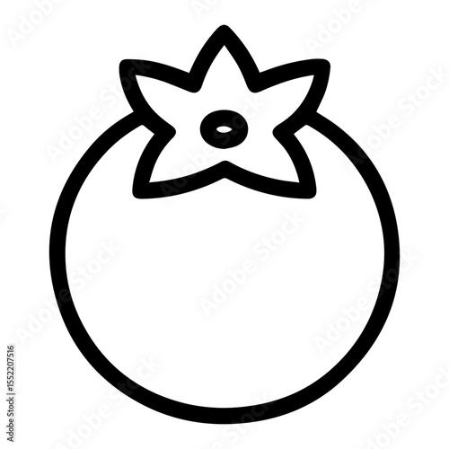 line icon blueberry on white background
Vector icon on the theme of fruits and vegetables movement