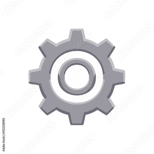 Gear Icon for Settings and Progress on Dark Background Symbolic of System Preferences and Technological Design
