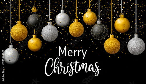 Festive hanging ornaments with a 