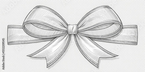 Elegant Ribbon Bow - Detail...