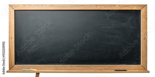 Empty Blackboard with Woode...