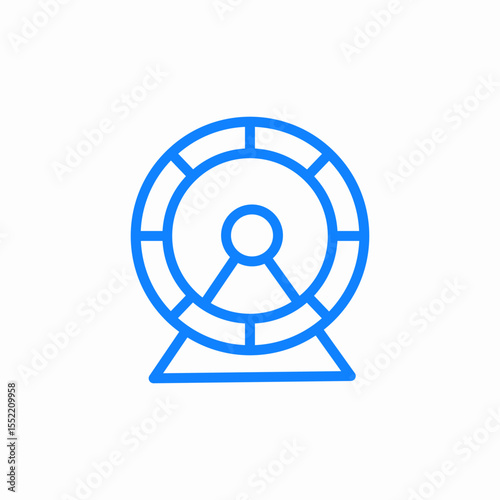 hamster wheel icon sign vector