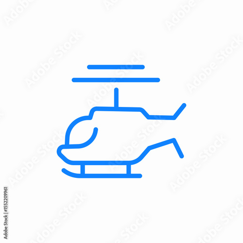 helicopter transportation icon sign vector