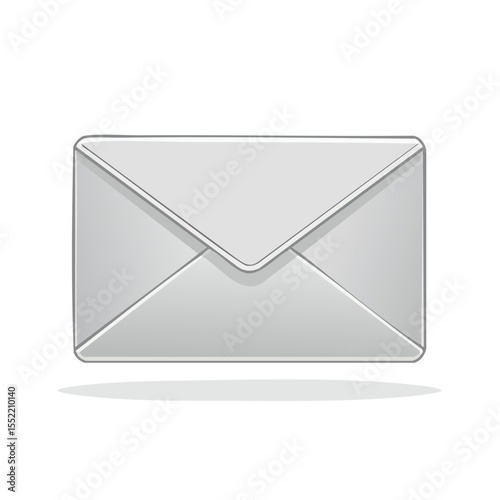 White Envelope Depicting Message Delivery for Business Correspondence and Communication