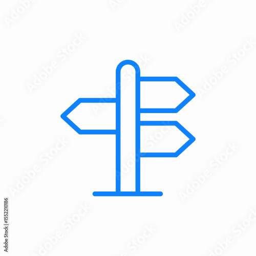 local road icon sign vector