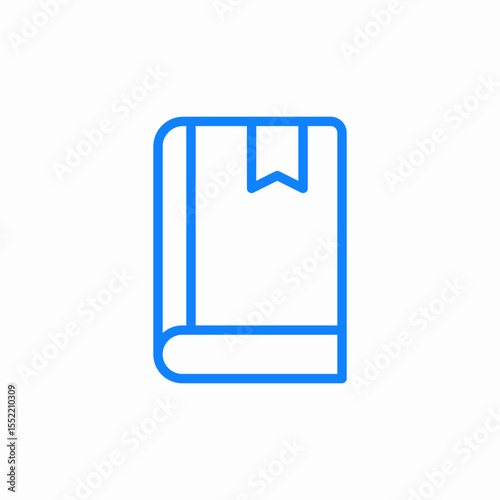 page bookmarks icon sign vector