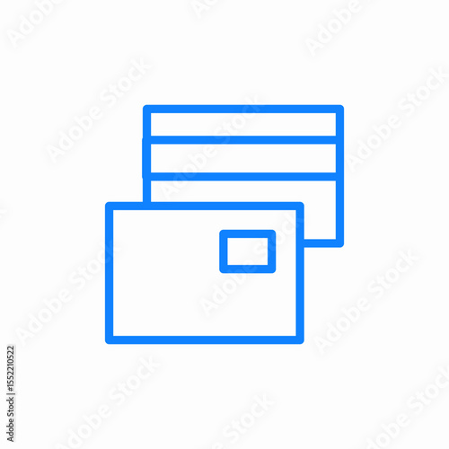 prepaid card icon sign vector