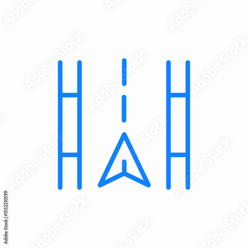 road gps icon sign vector