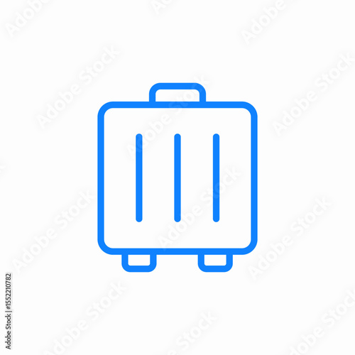 trip luggage icon sign vector