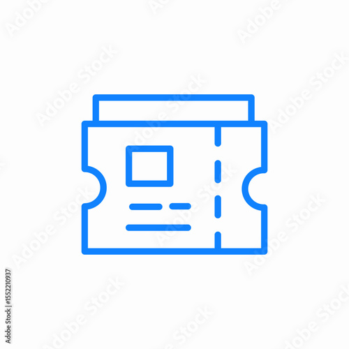 voucher ticket icon sign vector