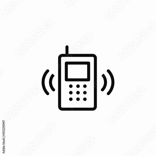 walkie talkie icon sign vector