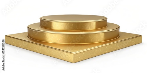 Golden Three-Tier Display S...
