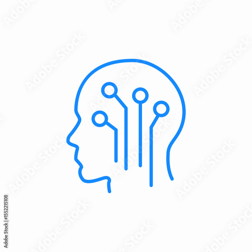 artificial intelligence icon sign vector