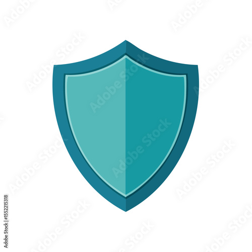 Free Download Isolated teal and turquoise security shield emblem. Guard and protection symbol. Safety and defense icon for secure protection concept. Vector shape for privacy. - GFXLoad