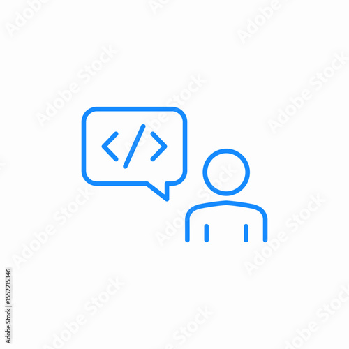 coding assistance icon sign vector